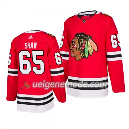 Herren Eishockey Chicago Blackhawks Trikot Andrew Shaw 65 Adidas 2019-2020 Rot Authentic